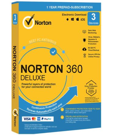 Norton 360 Deluxe 3 devices 1 year