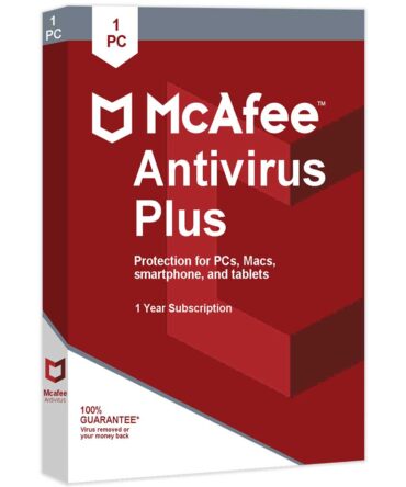 McAfee Antivirus Plus 1 PC 1 Year