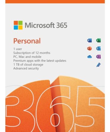 Microsoft Office 365 Personal 1 Device, 1 Year, Europe