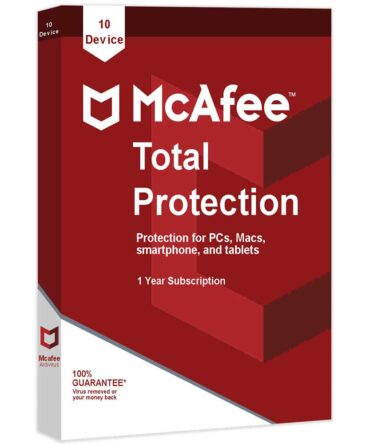 McAfee Total Protection 10 Devices 1 Year