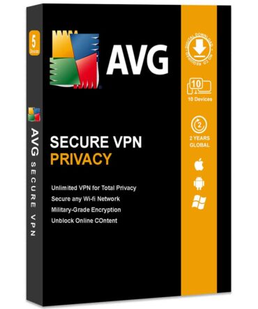 AVG Secure VPN 10 Devices 2 Years