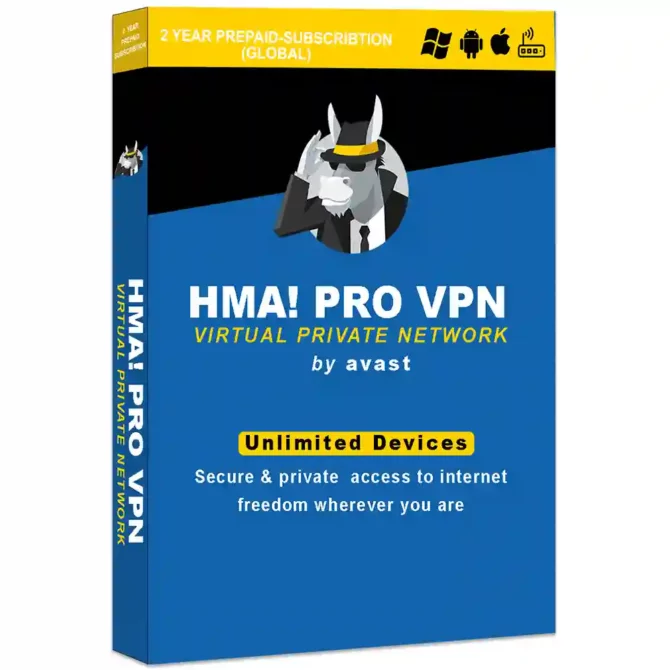 Avast HMA! Pro VPN Unlimited Devices 2 Years Global